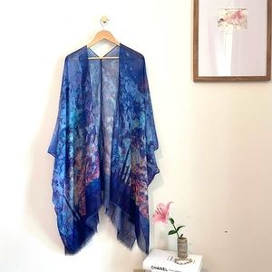 Women’s Hand Painted Print Cover Up